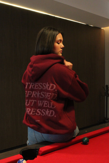 WELL DRESSED HOODIE VINO